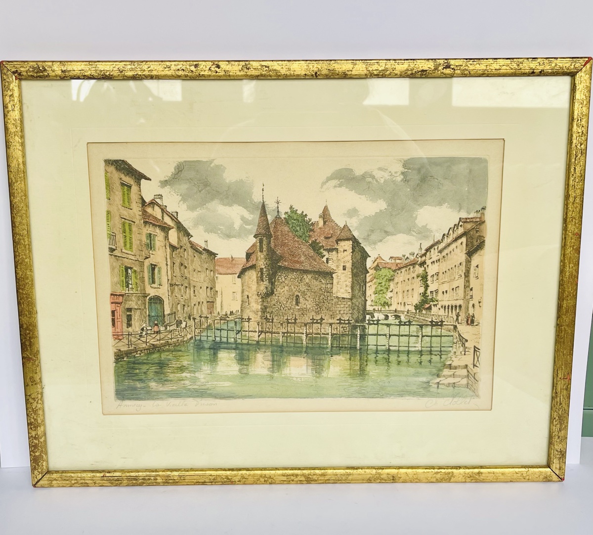 Gravure en couleur - Charles NOLLET -photo-3